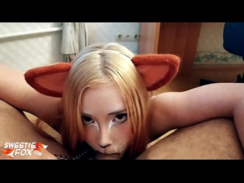 ❤️ Kitsune आफ्नो मुखमा डिक र कम निल्यो ☑  हामी मा